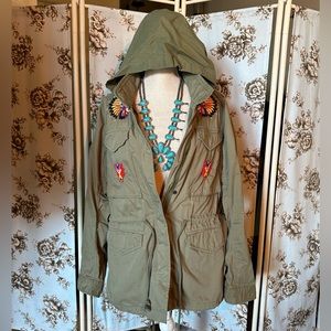 Like New DENIM & SUPPLY Ralph Lauren Beaded Army Jacket